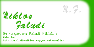 miklos faludi business card